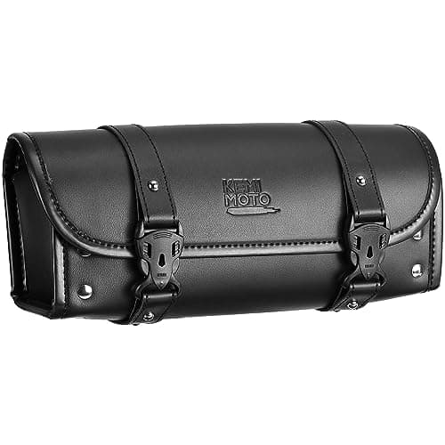 Motorcycle Fork Bag, Handlebar Tool Bag with Internal Zipper Pocket for Motorcycle Front Forks Handlebar Sissybar