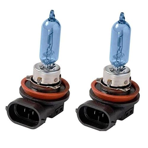 2x H9 Halogen 65W 12V High-Beam Headlight Replacement Car Bulbs White Blue Glass