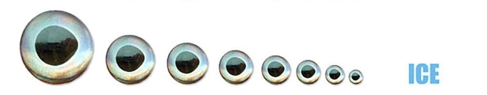 Fish Skull Living Eyes 5MM, Ice (Silver)