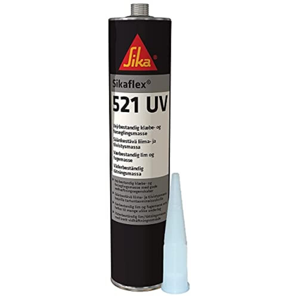 Flex 521 UV, White, Polyurethane Hybrid Multi-Purpose Sealant, Adhesive Sealant for Sealing and Elastic Joints, Weatherproof, 300 ml