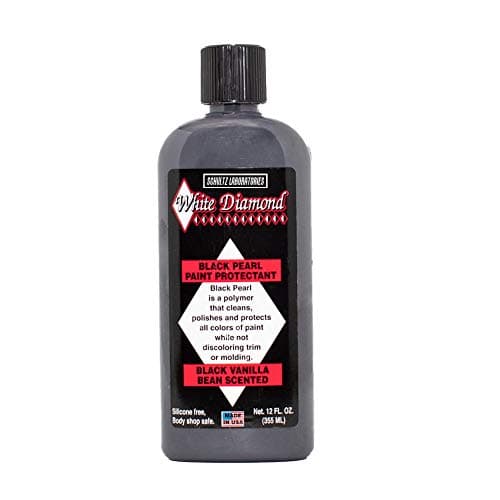 WHITE DIAMOND Black Pearl Paint Protectant is a Polymer That Cleans, Polishes and Protects of Paint While not discoloring Trim or molding. Can Even Apply in Direct Sunlight!