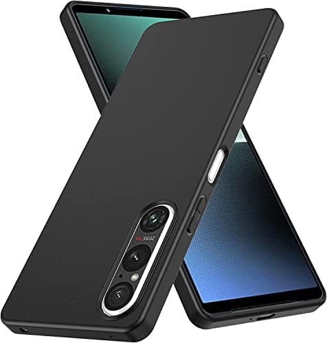 Zubitech Sony Xperia 1 V Case, Scratch Resistant Soft TPU Back Cover Shockproof Silicone Gel Rubber Bumper Anti-Fingerprints Full-Body Protective Case Cover for Sony Xperia 1 V