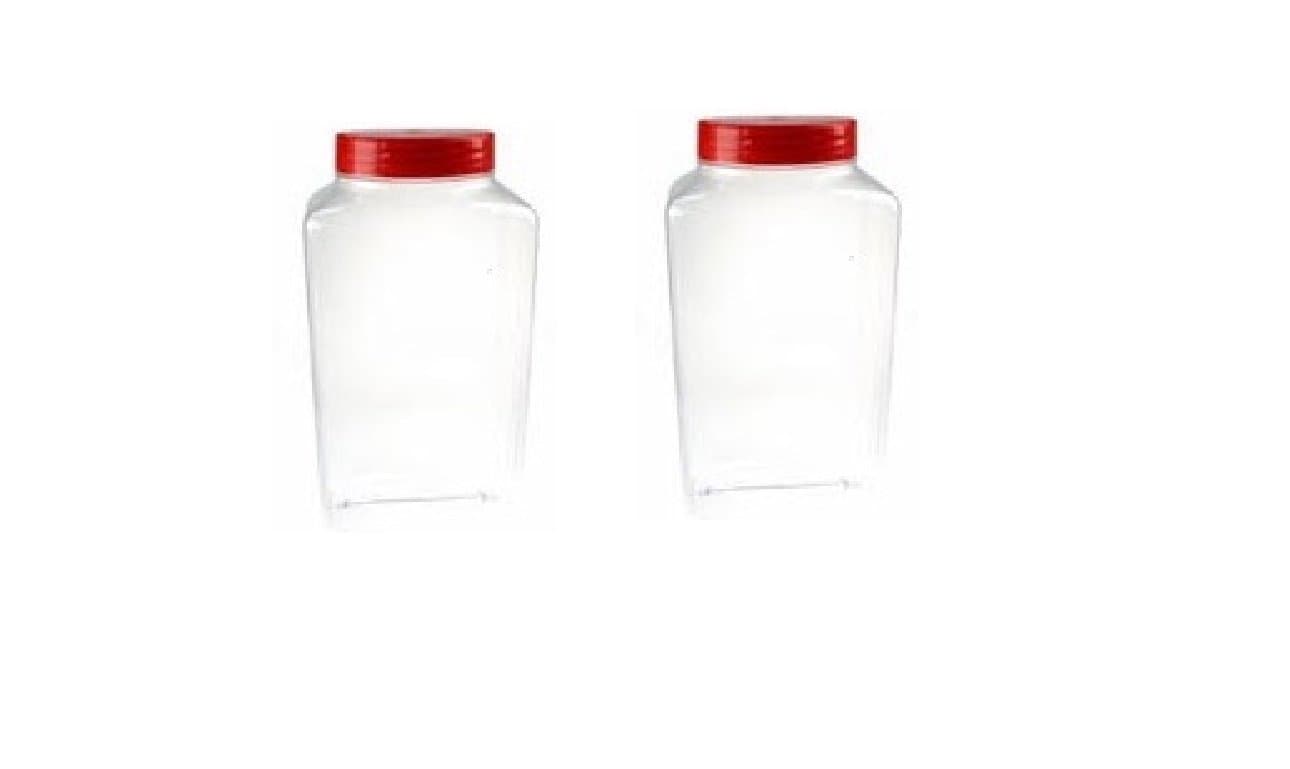 3.8 LITRE LITRE Large EMPTY NEW PLASTIC SWEET JAR PACK OF 2