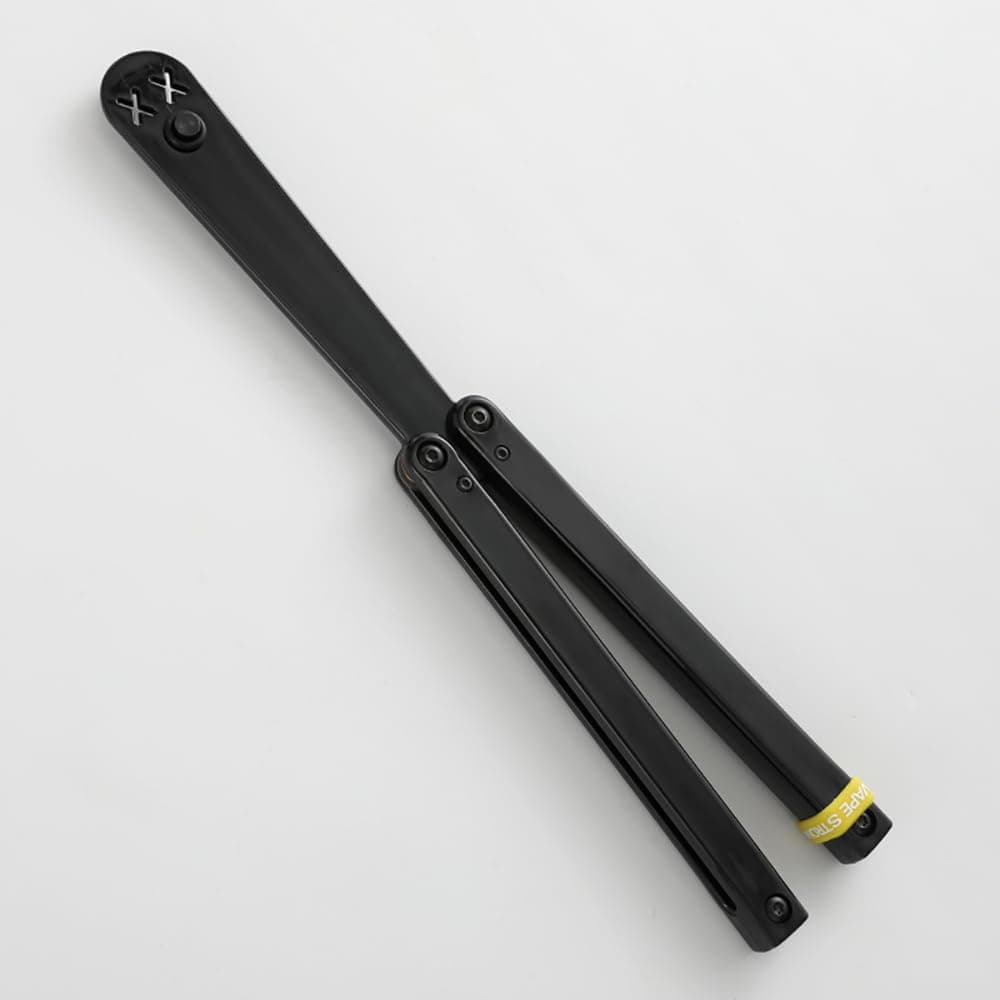 KEEDAS Integral Channel Plastic Handle, Ultra-Lightweight Durable Multitool, Balance Trainer and Inertia, Great for Beginners, Ideal for Christmas, Birthday, Anniversary (Black)