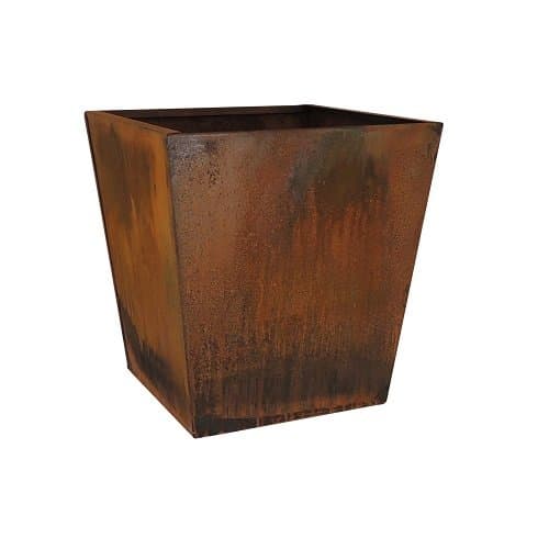 Nice Corten Tapered Square Planter – 16 inch