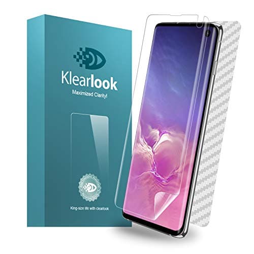 Galaxy S10 Screen Protector, Klearlook Liquid Skin Full Coverage HD Anti-Bubble Screen Protector for Galaxy S10 [Case Friendly][2 Front+1 Back Pack] Clear Film
