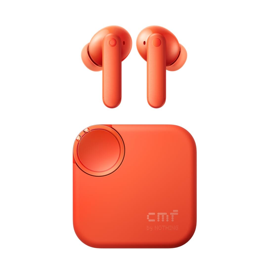 Buds 2 48dB Hybrid ANC True Wireless Earbuds, Strong and Comfort Noise Cancelling, Ultra Bass and Dirac Sound, in-Ear Detection, 55H Playtime, 6ENC Mics, Bluetooth 5.4 Light Orange