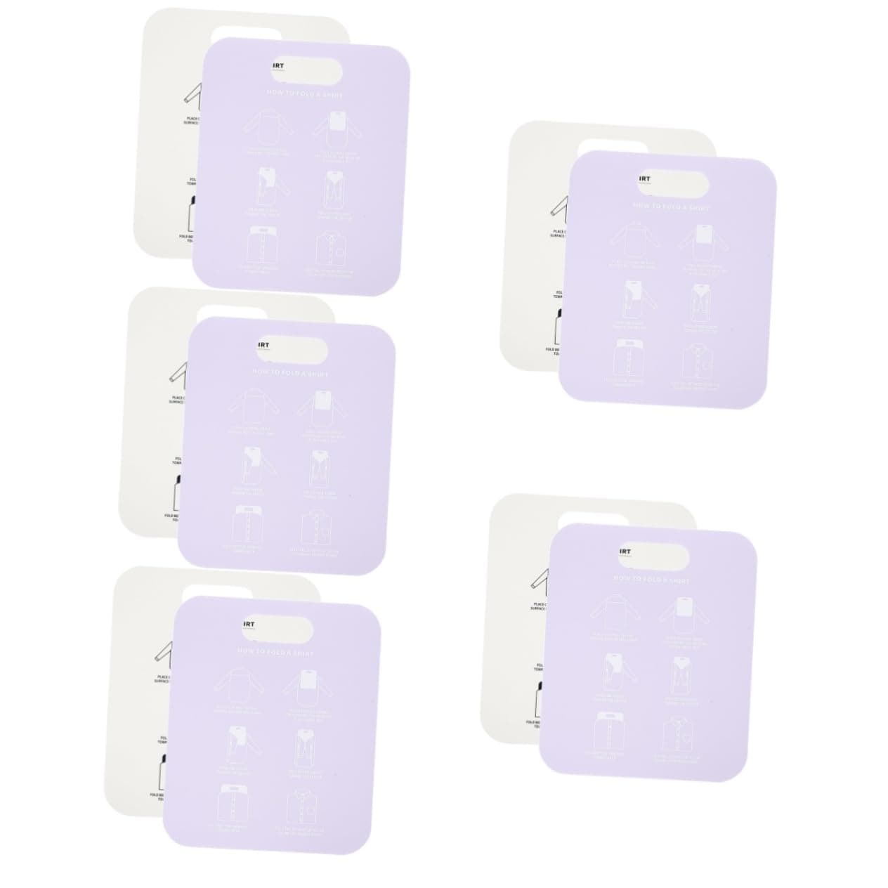 ABOOFAN 10 Pcs Clothes Board Folding Board for Clothes Folding Clothes Plastic Clothes Folding Boards Folders Plastic Shirt Lining Board Shirt Board Liner Laundry Folders Storage Wardrobe