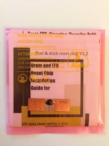 25 Sec "Peel and Stick" Drum, ITB and Fuser Reset Kit for OKI C9600 C9650 C9655 C9800 C9850 N DN HDN HDTN GA MGA, 920WT, OKIDATA Microline Pro 9800 PS X S E, CX3641, ES2640, ES3640, Xerox Phaser 7400 N DN DT DX DXF, Xante ILUMINA 407 and 502 and Intec CP2000 CP2020 XP2020 and other models with same base printer. (1x ITB Reset Chip)