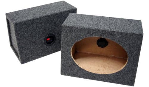 Universal Car Audio 6x9" Wedge Speaker Box Enclosure Pair
