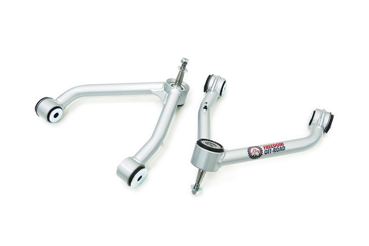 Freedom Off-Road Uni-Ball Front Upper Control Arms 2-4” Lift Compatible with 07-16 Silverado 1500 / Sierra 1500 / Tahoe/Yukon