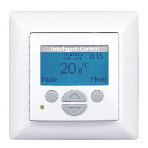 Room/Underfloor Heating Thermostat with Floor Sensor for Flush-Mounting