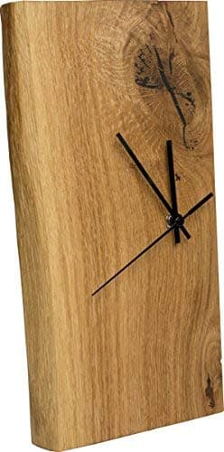 Wall clock in solid oak | real wood clock can be used as a grandfather clock & desk clock | Simple & Modern