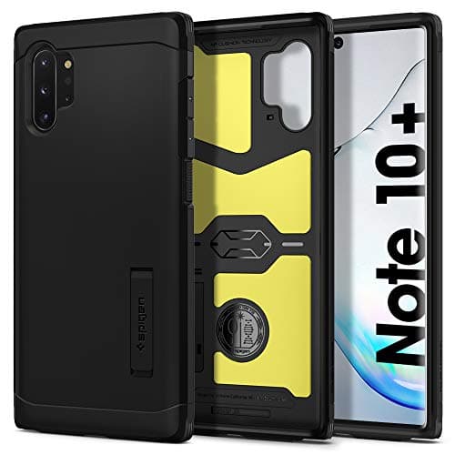 Spigen Tough Armor for Samsung Galaxy Note 10+ Case, Galaxy Note 10+ Back Cover (2019) - TPU+Poly Carbonate｜Black
