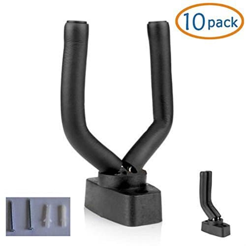 SunGold(10 Pack)Guitar Hanger Holder Rack Wall Mount Display-Fits ALL size Guitars, Saving Alternative to Display Case