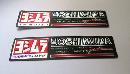 2x NEW YOSHIMURA Foil Decal Sticker Red