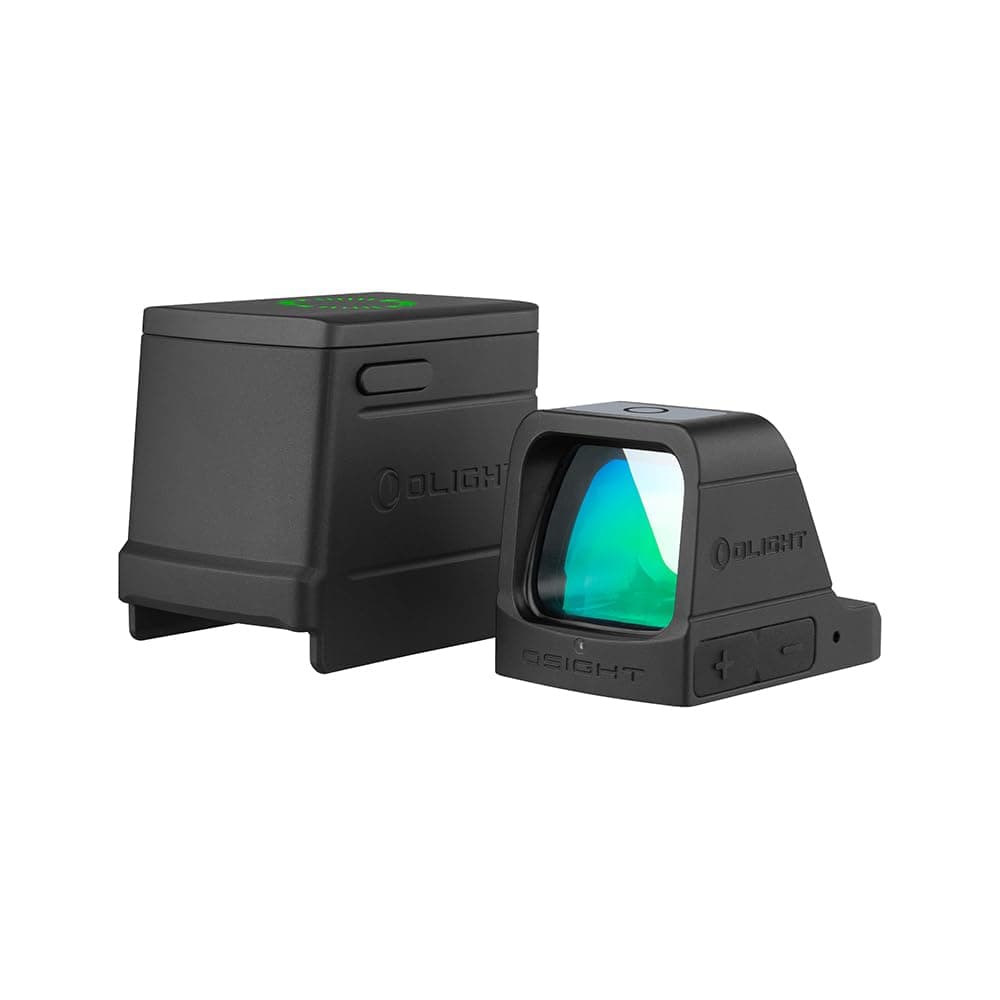 Osight 3 MOA Rechargeable Dot Open Reflex Sight with Charging Cover, Tactical Parallax-Free Sights, Picatinny Mount Compatible - Green/Red Dot Options
