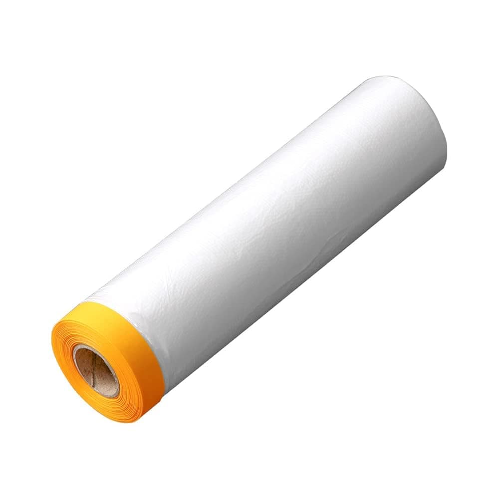 NOSKIN Plastic Poly Sheeting 13 ft X 66 ft Carpet Protection Film Floor and Surface Shield with Self Adhesive Backing for Decoration Furniture Sofa Bed Protection Cover Dust Cover