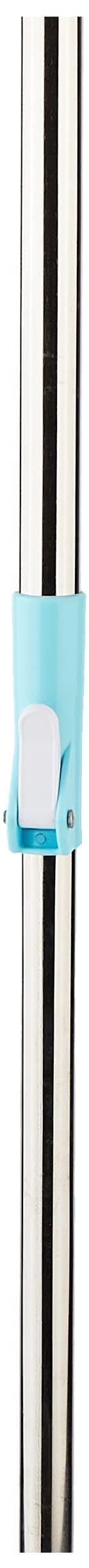 Presto! Spin Mop Stainless Steel Rod, Height-Adjustable, Lockable for Compact Storage (Blue)