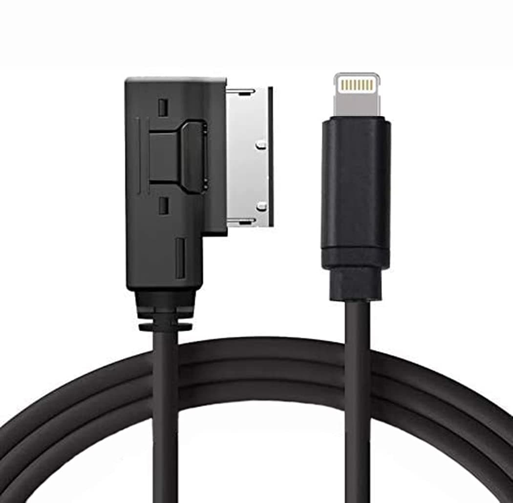 Wahbite AMI MMI MDI Aux Interface Adapter Cord for iPhone 13 12 11 Xs Max XR X 8 7 6 Compatible with Audi A3/A4/A5/A6/A8/S4/S6/S8/TT, Car Audio Charging Dongle Compatible for VW Tiguan CC Magotan