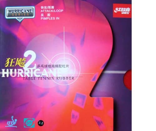 DHS Hurricane-2 Table Tennis Rubber Sheet (Red 39)