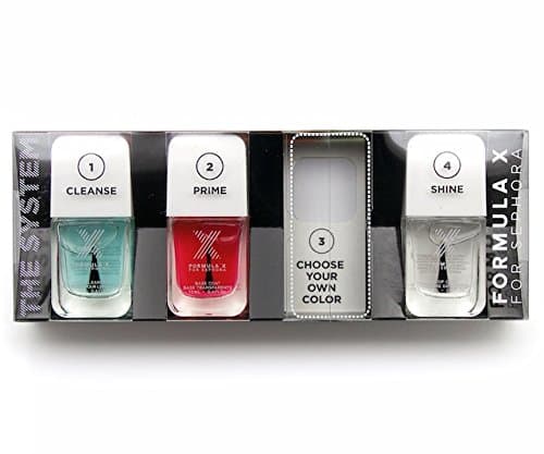 Sephora Formula X The System Set: Nail Cleanser, Base Coat and Top Coat, each 0.4 oz (full size)