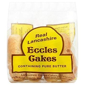 Bundle of 6 - Lancashire Eccles Cakes (4 Pack) x 6 Delivers 3-5 Days USA