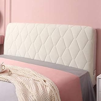 HOME MEIRONG Headboard Slipcover for Twin Queen Full California King Size Beds, Velvet Padded Dustproof Quilted Bed Head Covers