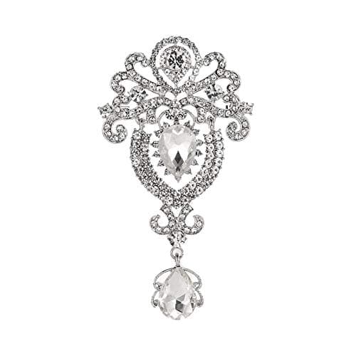 GOHOSilver-Tone Intricate Brooch