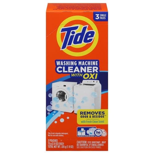Washing Machine Cleaner by Tide, Washer Machine Cleaner Tablets for Front and Top Loader Machines, 3 Count Box