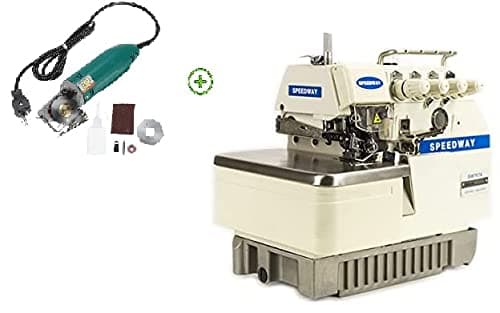 Speedway 757A Industrial Overlock Serger 5-Thread Safety Stitch.Table & Servo Motor, Light Assembly Required.DIY.