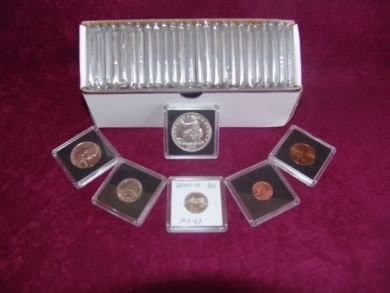 Collector SafeHalf Dollar 2" x 2" Clear Plastic Snap Together Coin Display Slabs (Qty = 10 Slabs)