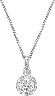 925 Silver Jewellery|Gifts for Women & Girls|Wedding and Christmas Gifts|6 Months Warranty|Free Life Time Plating, One Size, Sterling Silver, Cubic Zirconia