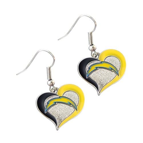 NFL Swirl Heart Earrings