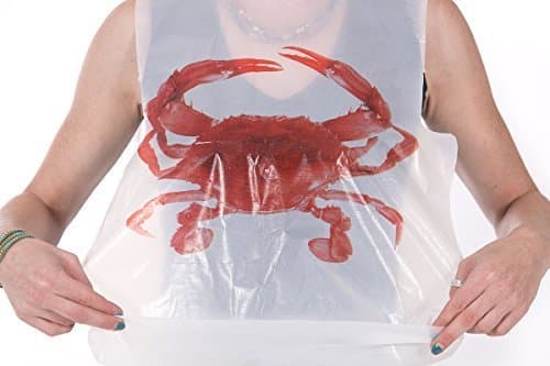 12 Pack Disposable Crab Bibs by Disposable Crab Bibs