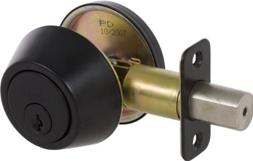 Delaney Hardware 200S-BL-Single Cylinder Deadbolt Deadbolt single Cylinder Deadbolt, Black