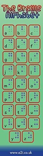 Braille Alphabet Bookmark
