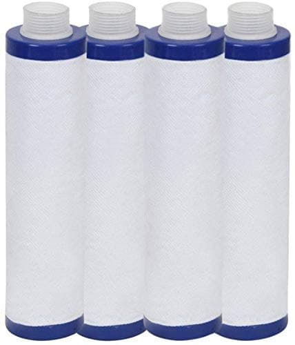 GIZMO PRO 4 Pcs Threaded Water Filter Cartridge-9'' Pre Filter Cartridge for Ro - Threaded Type Model Spun for Outer Filter Water Purifier 10 Inch Pre Filter for Domestic RO Water Purifier (PF) Original Pre Filter | All Type Pre Filter Compatible | Outside Sediment Filter | MLT Spun Yarn (4 Nos Candle)