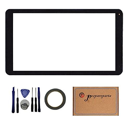Pcspareparts Front Touch Screen Glass Screen Digitizer Panel for Polaroid P1010 10.1 inch Table PC