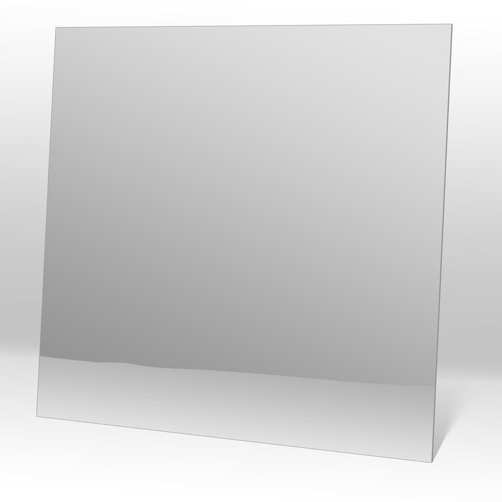 uDecor Glassless Shatterproof Mirror Ceiling Tiles - 2FT x 2FT, Box of 10, Silver - Durable Acrylic Mirror Tiles for Modern Elegance and Lightweight Ceiling Transformation