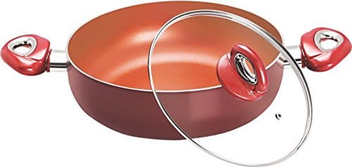 Eris Induction Compatible Deep Fry Pan, 9.75-Inch, Copper