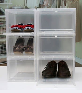The Holding Company Stackable Drop Front Shoe Storage Box (Women) W22cm x D29cm x H18cm