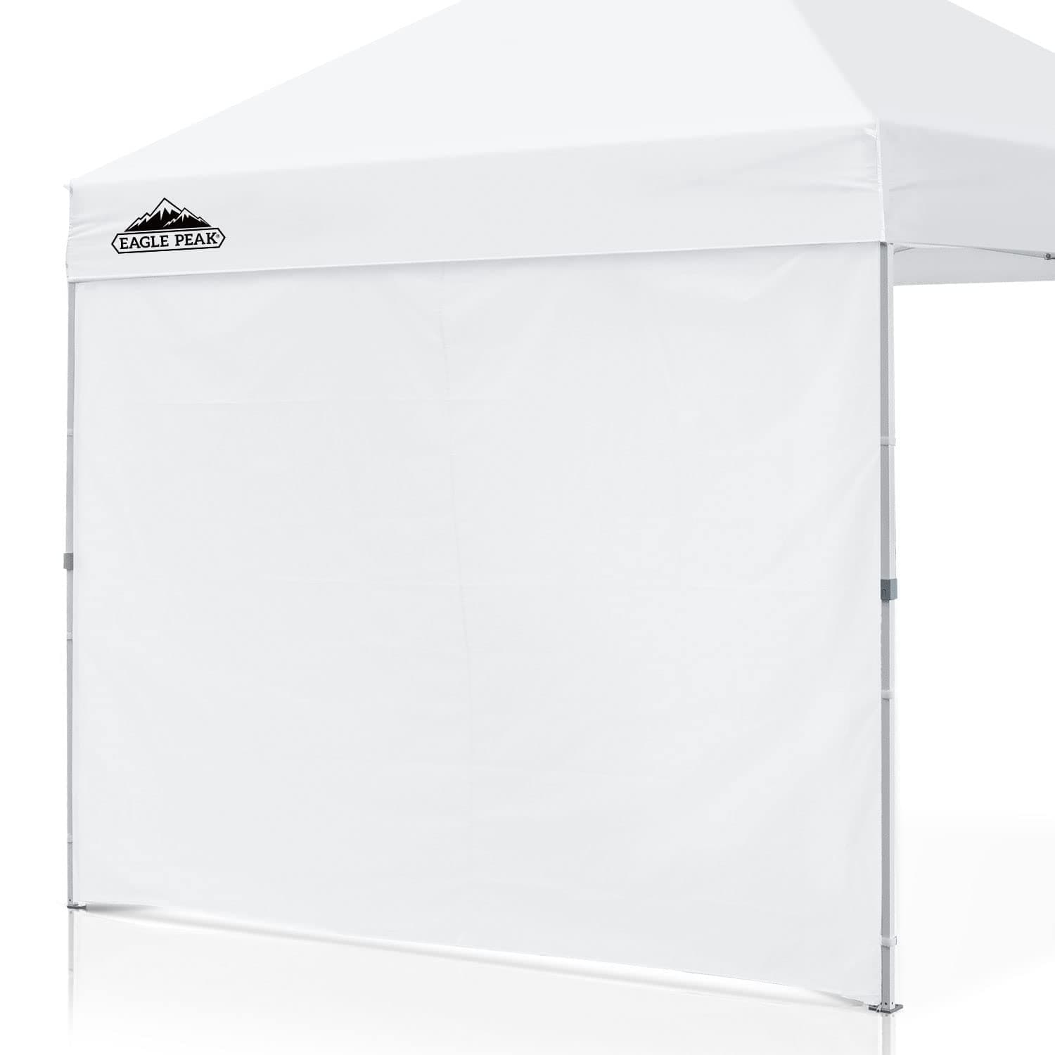 EAGLE PEAKInstant Canopy SunWall for EAGLE PEAK 10x10 Commercial Pro Instant Pop-up Canopy, 1 Pack Sidewall, Universal, White