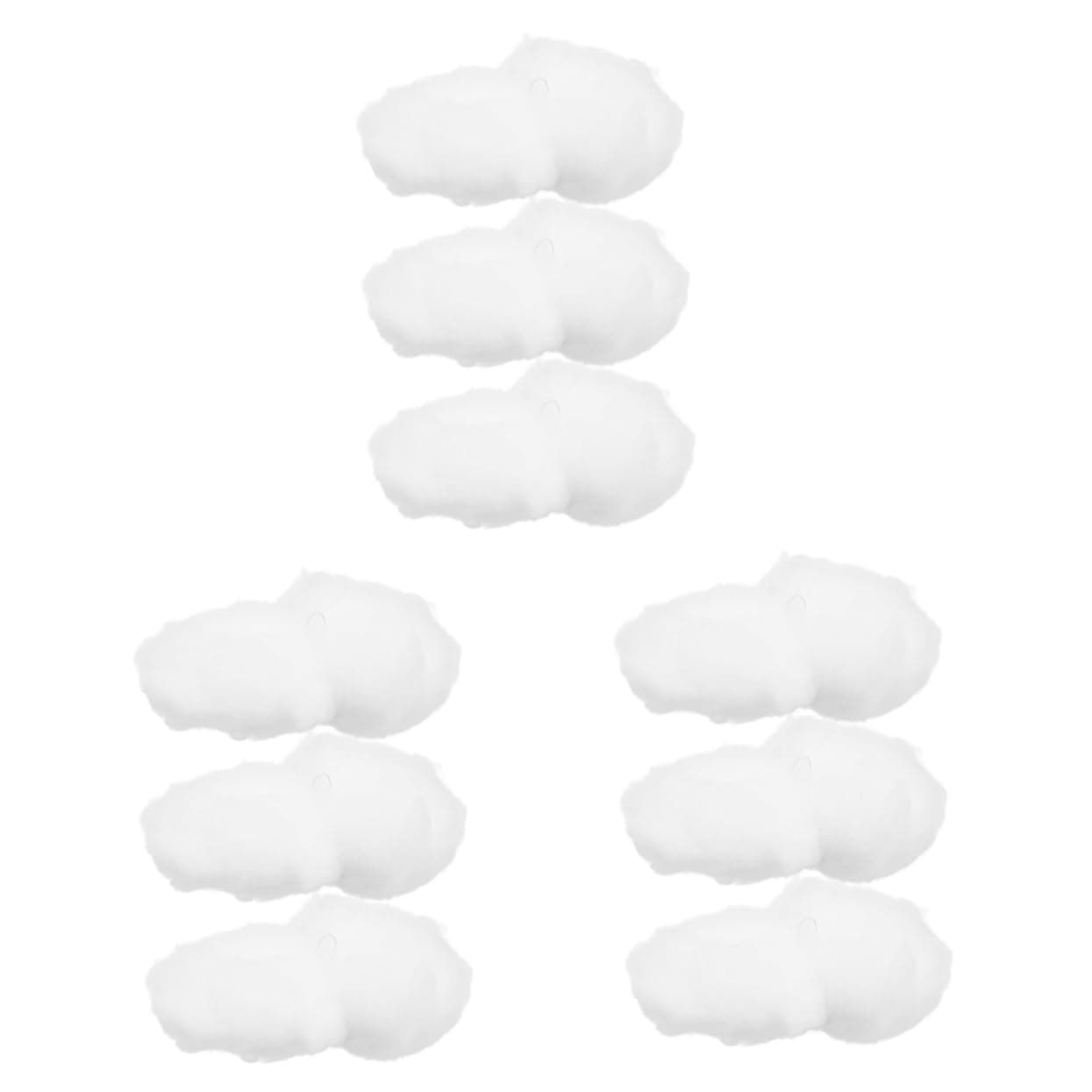 LABRIMP 9 Pcs Simulated Clouds House Decorations for Home DIY Cloud Toy Cloud Hanging Decorations Faxu Cloud Pendant Hanging Clouds Scene Layout Prop Room 3 Decorations White Cotton
