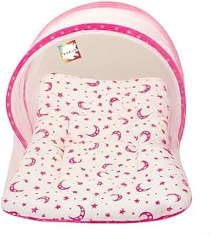 Baby Bed New Born Baby Bedding Set | Baby Bag | Carry Bag | Baby Bed | Mattress |Mosquito Net | Essentials | Carrier | Cotton (0-6 Months) (4PCS Set)