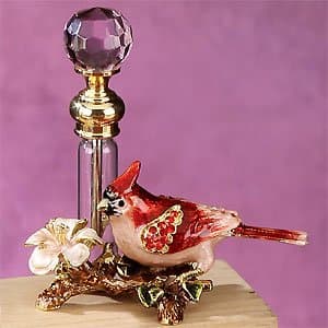 OddCommodity - Red Robin Crystal Jewel Perfume Bottle