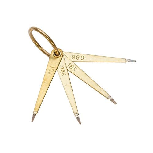 10K 14K 18K Gold .999 Silver Testing Needles Set for Testing Gold Purity Scrap Jewelry Ingot Bars Refining Melting Casting Tool