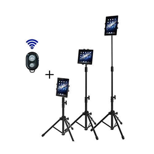 Kemladio Foldable Floor Ipad Tablet Tripod Stand Mount for Ipad,Ipad Mini and Most 7-10 Inch Tablet