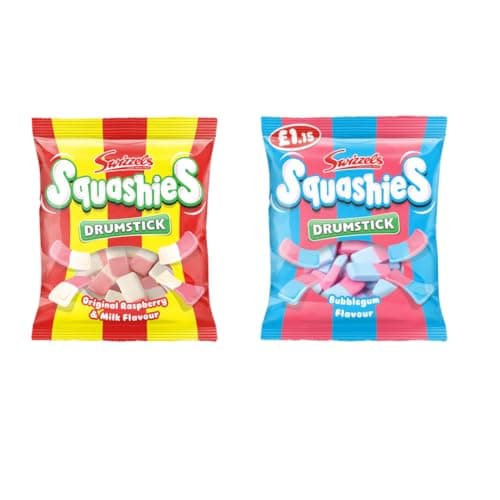 Squashie Drumstick Soft Candy Chews – 2-Pack BUNDLE | Vareity of flavours | Imported from UK – Pick Your Favorite Flavours (Squashie Drumstick Soft Candy Chews – Original + Bubblegum – 2 Pack – Imported from UK)