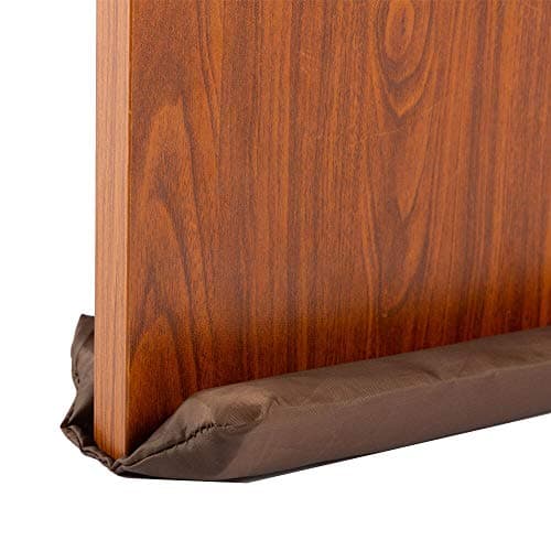 Clothink Under Door Draft Stopper Adjustable 32 to 35Inches, Draft Guard for Interior, Sound Proof Reduce Noise Keeping Warm in and Cold Out, Heavy Duty Efficient Door Draft Stopper